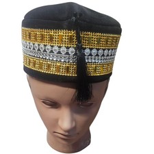 Africa Men Traditional King, Groom Wedding AnniversaryvWhit And Gold