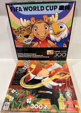 2x LOT Buffalo FIFA MASCOTS World Cup / Bon Appetit PASTA 300 Piece Puzzle COMP