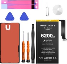 6200mAh Battery for Google Pixel 6 Higher Capacity New 0 Cycle Battery