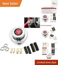 Fuel Pressure Regulator Kit Carburetor Carb Fuel Pump Fpr Adjustable Gunmeta...