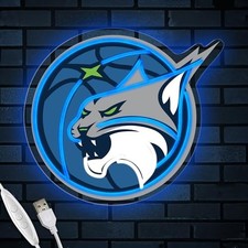 Women Basketball Team Neon Sign, Sport Light Up Dimmable Minnesota Women Lynx