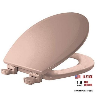 500EC 063 Toilet Seat with Easy Clean & Change Hinges, Venetian Pink Round