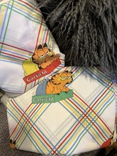 Vintage Garfield Fitted  Flat Twin Sheet Set Wonderful VINTAGE Condition