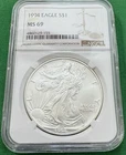 1994 $1 American Silver Eagle NGC MS69 Brown Label