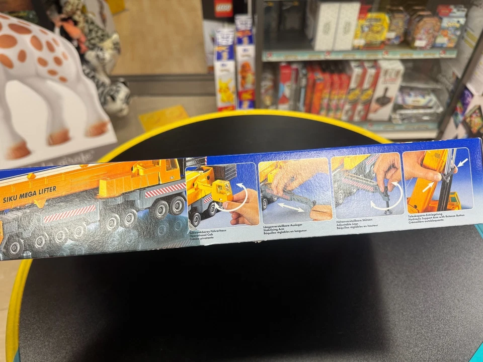 SIKU 4311 - modellino 1:55 - CAMION CON  GRU MEGA ROSSO - NUOVO - SIGILLATO - Immagine 4 di 4