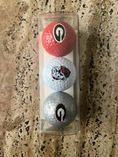 University of Georgia Bulldogs Golf Balls NCAA Officially Licensed Pro Grade 1
