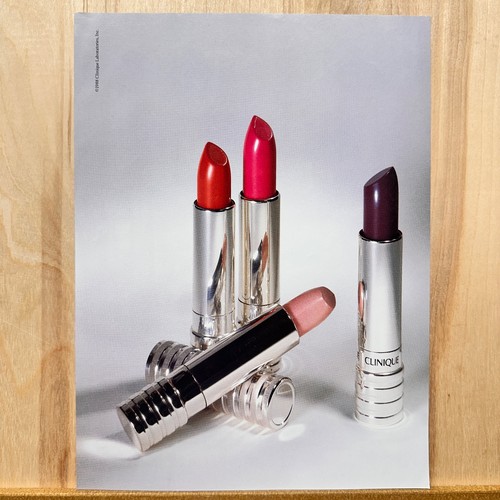 1988 Clinique Cosmetics Lipstick Vintage Print Ad Makeup Beauty Advert