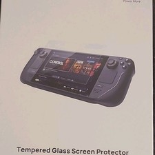 JSAUX Glass Screen Protector 2-Pack for Steam Deck Ultra Clear 9H Hardness