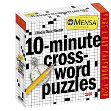 Workman Publishing,  Mensa Crossword 2026 Desk Calendar, 5.5'' X 5.5'', Daily Ca