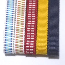 56in 3bu Japan Sanadahimo Cotton Flat Cords 100% Woven Ribbon Obi Craft 5Set[A]