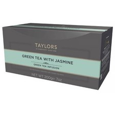 Taylors of Harrogate Green Tea with Jasmine, Individually Wrapped Bags, 100