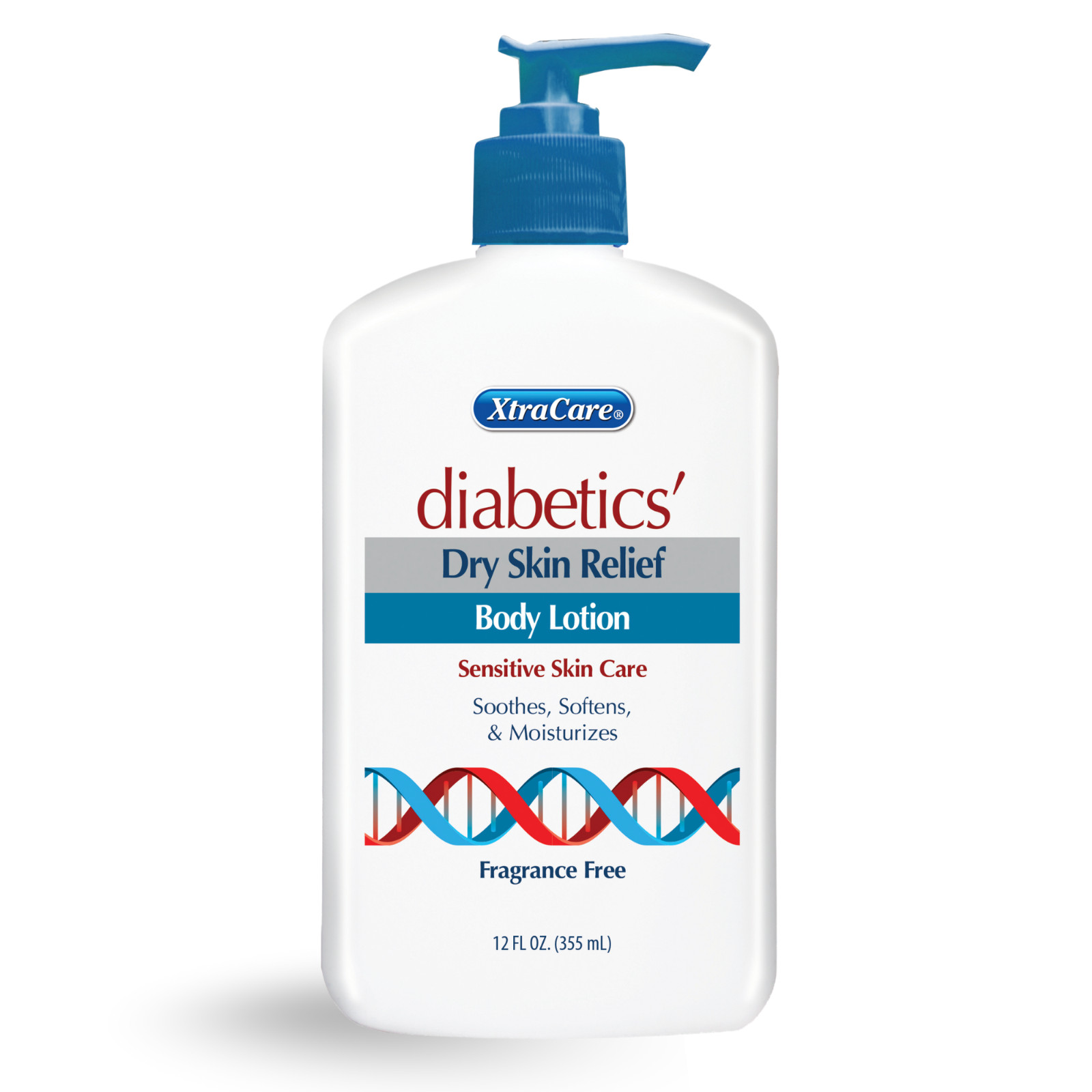 XtraCare Diabetics Dry Skin Body Lotion, Fragance Free - 12 fl oz