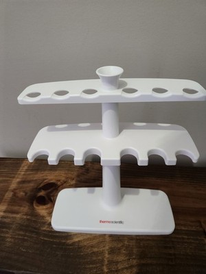 1 thermo scientific white Pipette Stand Holds 6 Pipette Laboratory Rack