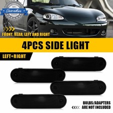 4PCS Smoked Front & Rear Bumper Side Marker Light For 1990-2005 Mazda Miata MX-5