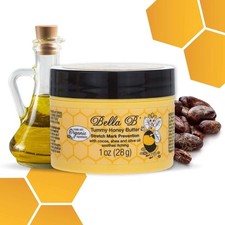 Bella B Tummy Honey Butter 1 oz, Tummy Butter For Fading Stretch Marks