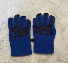 Kids Fleece The North Face Winter Gloves Blue Size Small