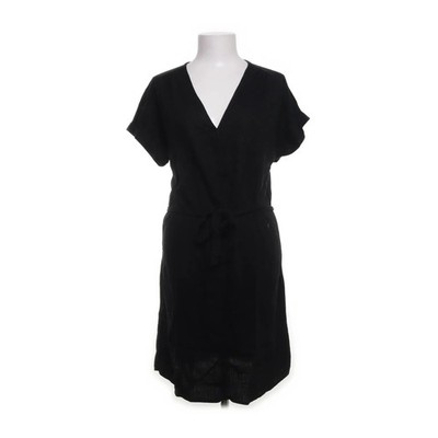 L.O.G.G by H&M, Kleid, Größe: XS, Schwarz, Viskose/Leinen, Einfarbig, Damen #ExW