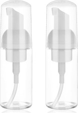 2 Pack Foam Pump Bottle Travel Small Size Mousse Foam Soap Dispenser Mini Empty