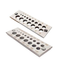 Portable Steel Dowel Plate 16 Holes Hardware Pins Wood Dowel Rod MakerDowelHynDK