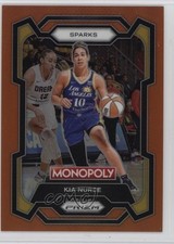 2024 Panini Prizm Monopoly WNBA Orange Prizm 74/124 Kia Nurse #16 kf4