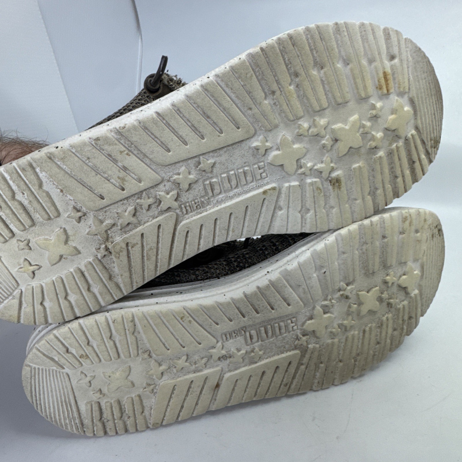 Hey Dude Mens Size 8 Wally Sox Brown Classic Slip On Casual Shoes