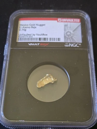 Mexico El Alamo Gold Nugget  UnVaulted by VaultBox NGC Certified Rare