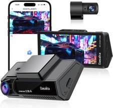 Dasaita 4K Dash Cam 2160P/1080P Full HD Dash Camera for Cars with 128GB SD Card