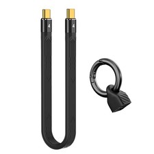 8.5 inch Short USB-Cable with Keychain, Thunderbolt 4 / USB4 -Cable 40Gbps ...