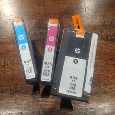 HP 934XL Black  935 Color Ink Cartridges Expired 2016 - New  Sealed Open Box