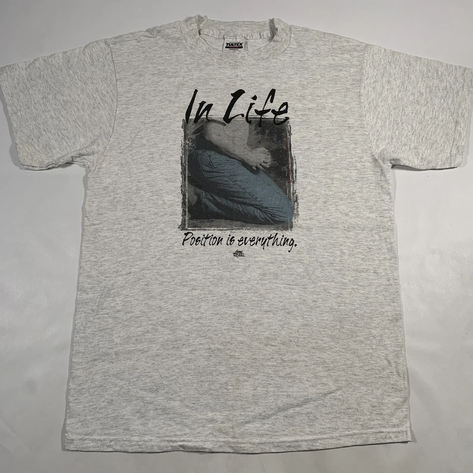 VTG Living Epistles Position Is Everything Pray Hard T-Shirt Large Jesus God - Image 2 of 4