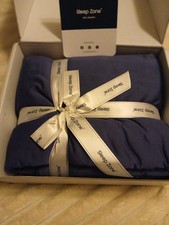 Sleep Zone Blue 4 Piece Bed Sheets Set Queen Size Cases Soft Jersey Material New