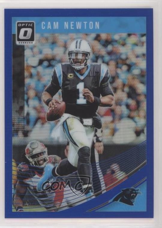 2018 Donruss Optic Blue Prizm 35/149 Cam Newton #15 5ub