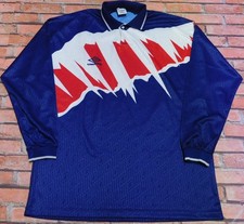 UMBRO MAGLIA SHIRT MAILLOT CALCIO NOLEL VINTAGE MADE IN ENGLAND (025) tg. XL