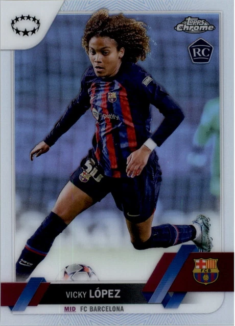 2022-23 Topps Chrome UEFA Women's Champions League Ref 2 Vicky Lopez SCR
