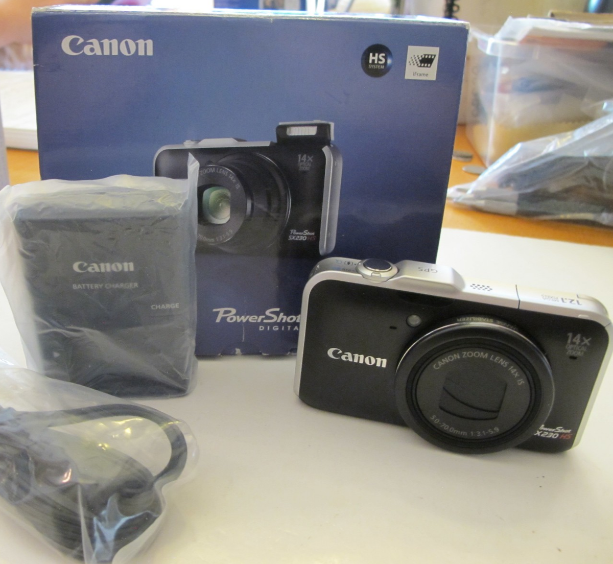 Canon PowerShot SX230 HS 12.1MP Digital Camera - Black for sale