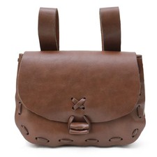 Renaissance Belt Pouch, Women Medieval Waist Bag Ren Fest Faux Leather Costum...