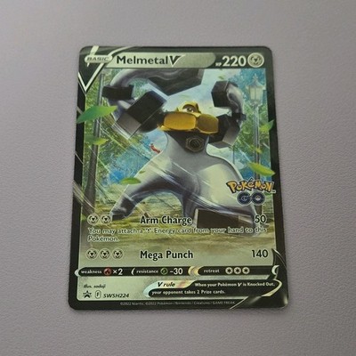 Melmetal V SWSH224 Pokémon GO Promo Regular Pokémon TCG Card 220 HP