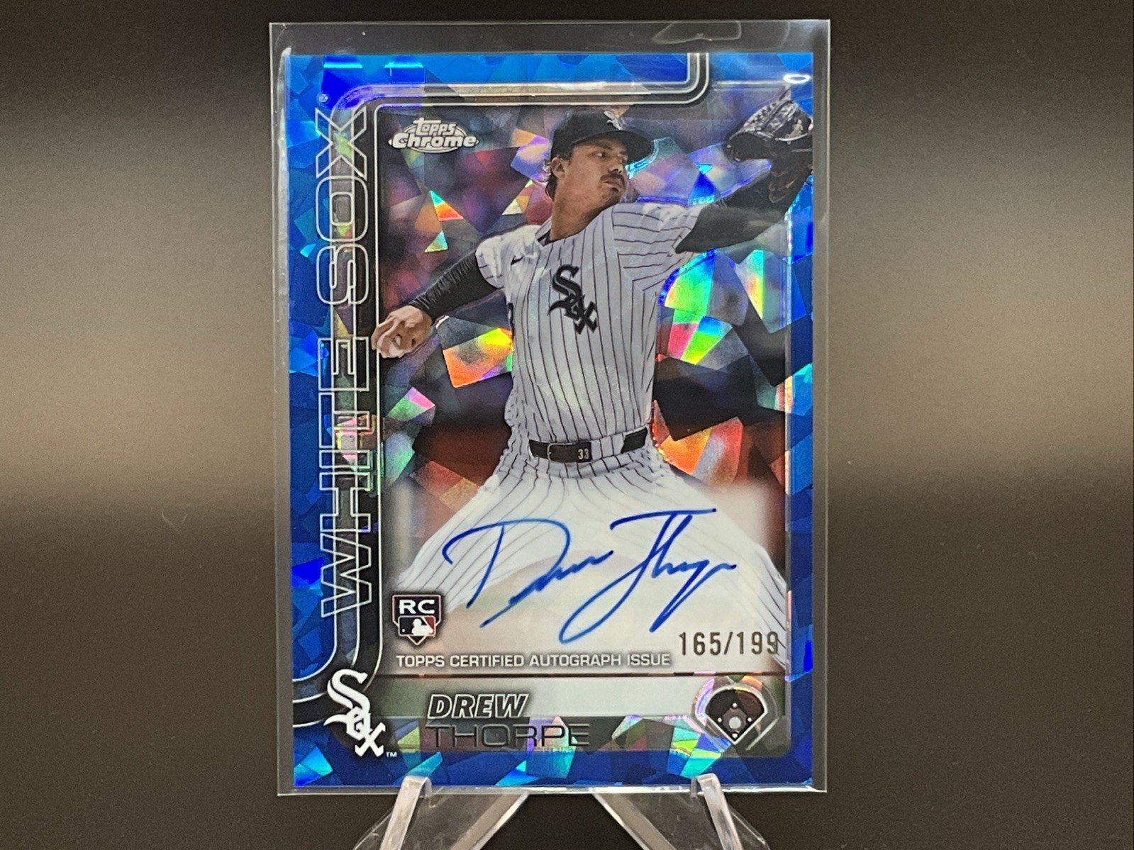 2025 Topps Chrome Sapphire DREW THORPE (RC) AUTO /199 Chicago White Sox RA-DT