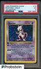1999 Pokemon Game Shadowless 1st Edition #10 Mewtwo Holo PSA 5 EX