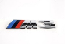 Chrome Trunk Emblem For Bmw F80 G80 M3 Rear Decal Badge