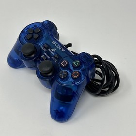 OEM Playstation 2 PS2 Dualshock 2 Controller SCPH-10010 Translucent Blue
