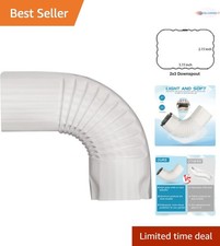 Aluminum Gutter Elbow 2x3 90 Degree Side Style White Low Gloss Roofing