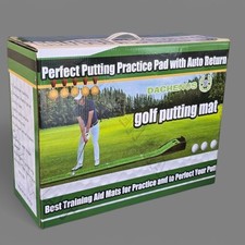 DACHENUS Perfect Putting Practice Pad with Auto ReturnGolf Putting Mat