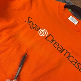 Vintage Original 1990s Sega Dreamcast Orange Promo T-Shirt L