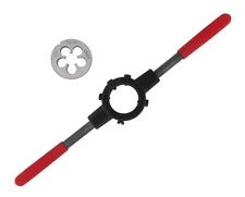 MOTOKU 1/2"-28 Heavy Duty Die and Die Stock Handle Wrench Holder Combo 22LR 2...