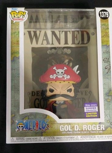 Funko Pop! One Piece Gol D. Roger Wanted Poster #1379 2023 shared Convention