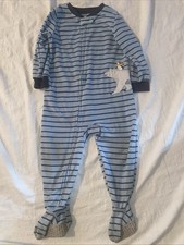 Carters Zip Up Pajamas W Feet 2T