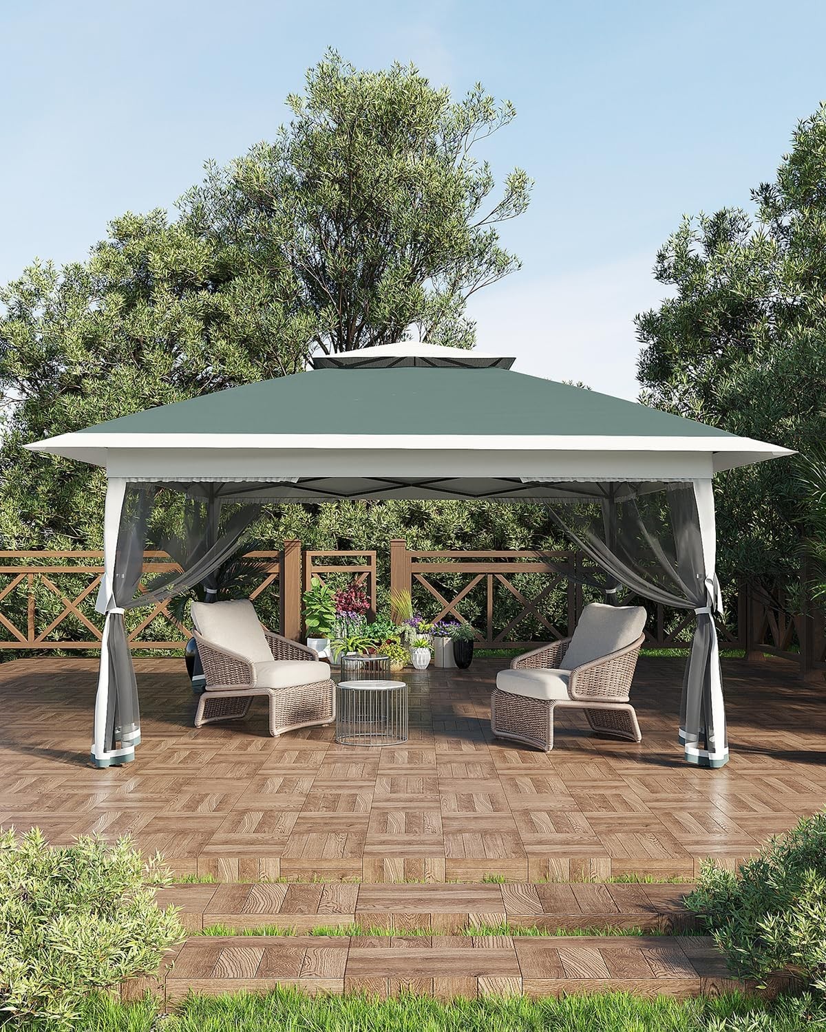 Outdoor Tent W/ Mosquito Net For Patio & Backyard