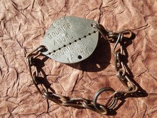 BRACELET IDENTITE MILITAIRE CLASSE 1924 AMIENS WW2