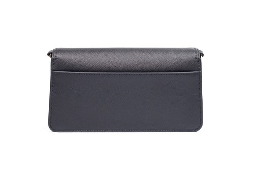 Tory Burch Emerson Black Saffiano Mini Crossbody Purse Bag Clutch 159463 - Picture 3 of 11